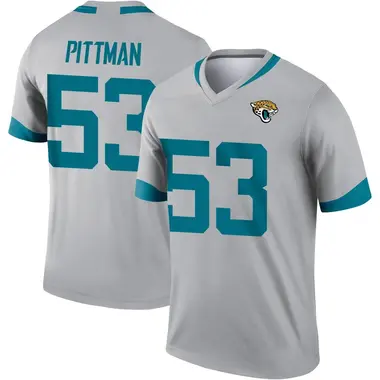 Youth Nike Jacksonville Jaguars Anthony Pittman Silver Inverted Jersey - Legend