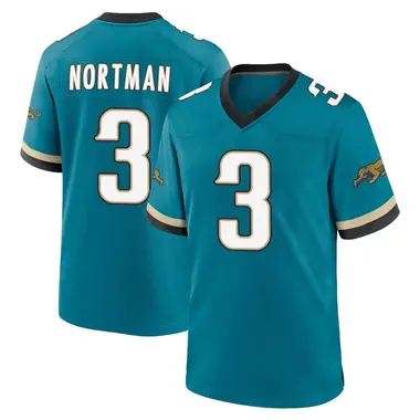 Youth Nike Jacksonville Jaguars Brad Nortman Prowler Throwback Jersey - Teal Game