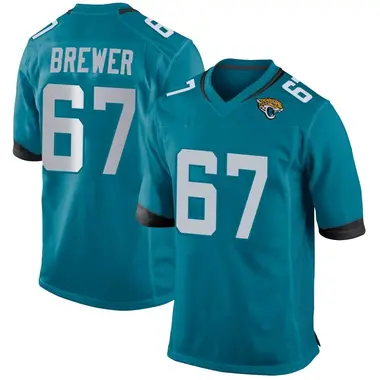 Youth Nike Jacksonville Jaguars Chandler Brewer Jersey - Teal Game