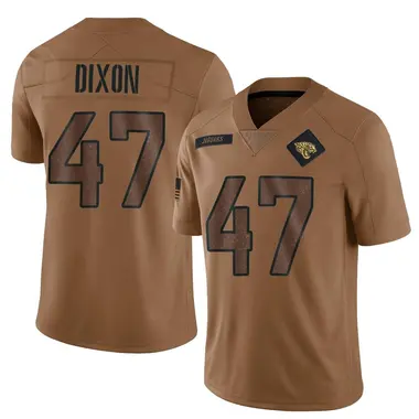 Youth Nike Jacksonville Jaguars De'Shaan Dixon 2023 Salute To Service Jersey - Brown Limited