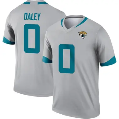 Youth Nike Jacksonville Jaguars Dennis Daley Silver Inverted Jersey - Legend