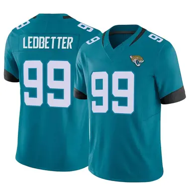 Youth Nike Jacksonville Jaguars Jeremiah Ledbetter Vapor F.U.S.E. Jersey - Teal Limited