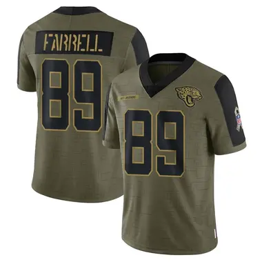 Youth Nike Jacksonville Jaguars Luke Farrell 2021 Salute To Service Jersey - Olive Limited