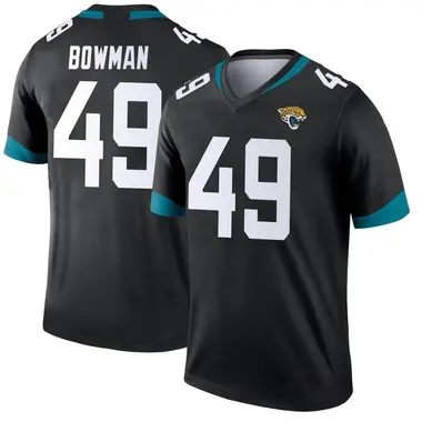 Youth Nike Jacksonville Jaguars Shawn Bowman Jersey - Black Legend