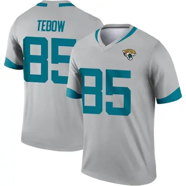 Youth Nike Jacksonville Jaguars Tim Tebow Silver Inverted Jersey - Legend