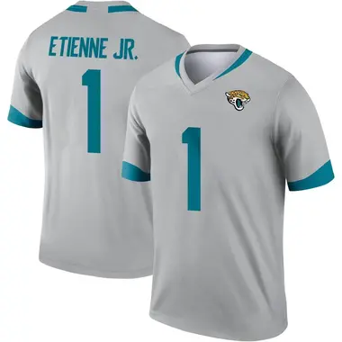 Youth Nike Jacksonville Jaguars Travis Etienne Jr. Silver Inverted Jersey - Legend