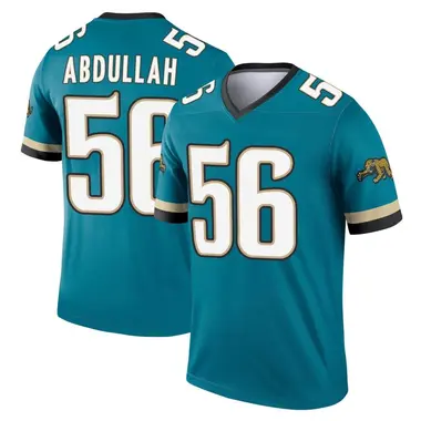 Youth Nike Jacksonville Jaguars Yasir Abdullah Prowler Throwback Jersey - Teal Legend